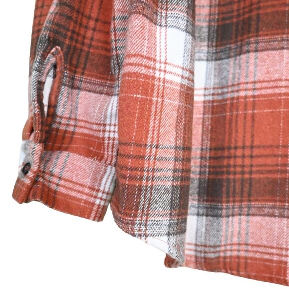Amazon Womens L Plaid Long Sleeve Button Down Shirt - Picture 7 of 9